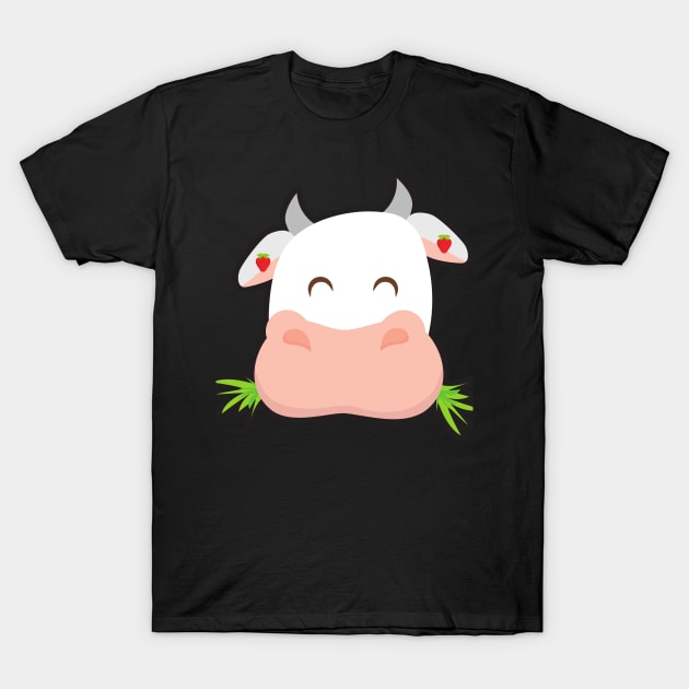 Strawberry Cow Pillow Pet T-Shirt by artkilita